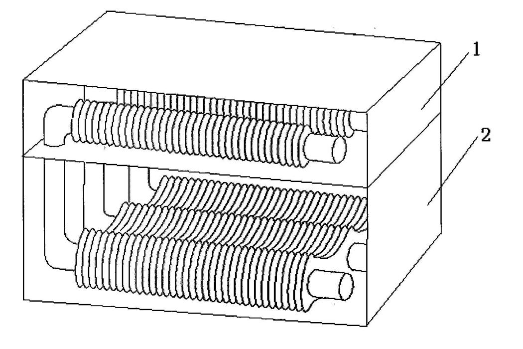 一種利用煙氣冷凝熱能的複合型防腐換熱裝置