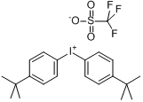 雙[4-（1,1-二甲基乙基）苯基]碘鎓與三氟甲磺酸的鹽