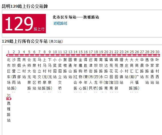 昆明公交129路