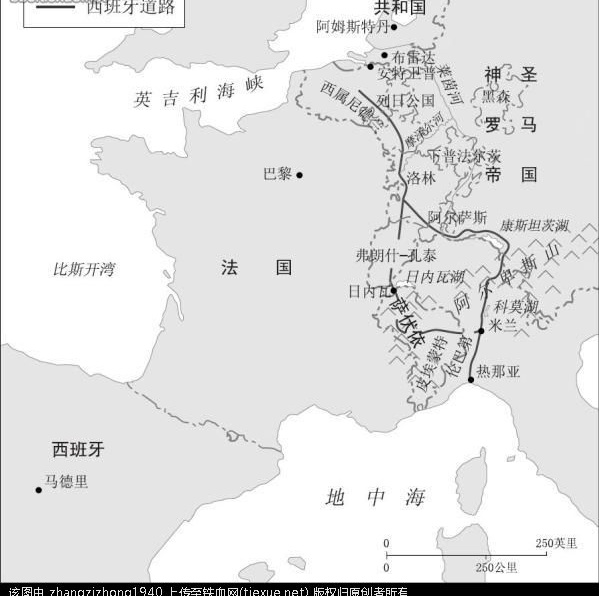 西班牙軍事走廊15-17世紀