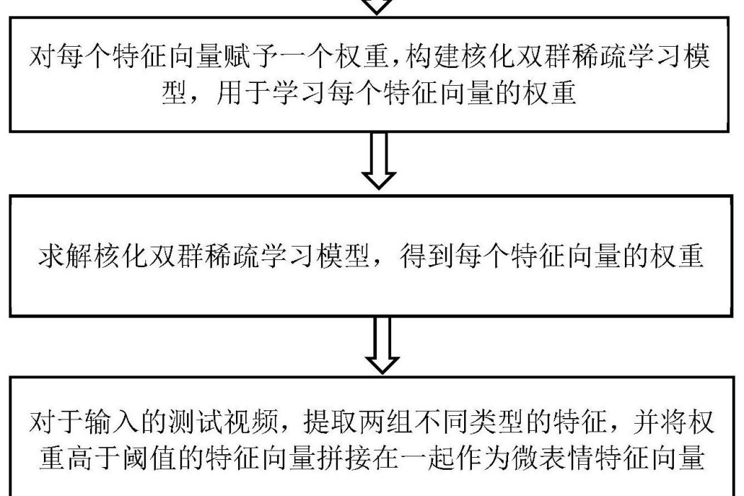 基於核化雙群稀疏學習的微表情識別方法及系統