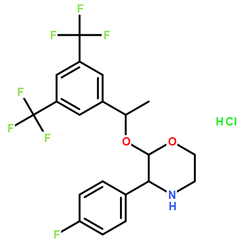 (2R,3S)-2-[(1R)-1-[3,5-雙（三氟甲基）苯基]乙氧基]-3-（4-氟苯基）-嗎啉鹽酸鹽