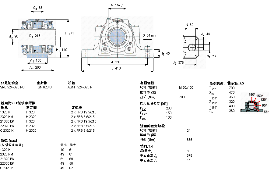 SKF SNL620TURU軸承