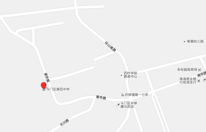 斗門區第四中學地圖