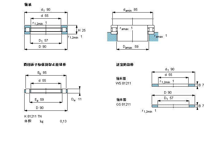 SKF 81211TN軸承