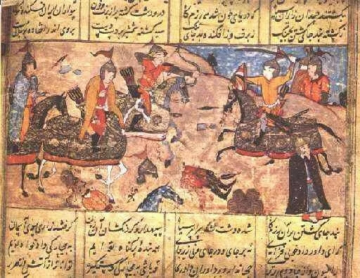 戰鬥中的喀喇汗國騎兵