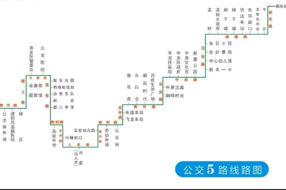 濮陽公交5路