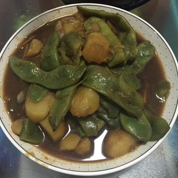 油豆角燉土豆