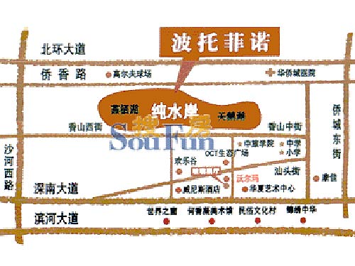 波托菲諾純水岸交通圖