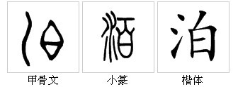 “泊”字的字源演變