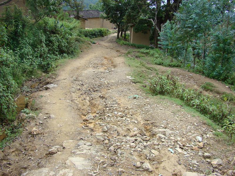 立洞自然村通村道路