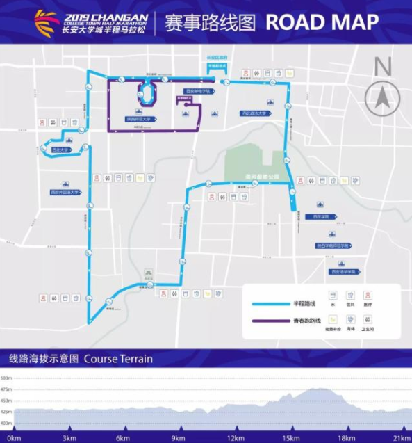 2019長安大學城半程馬拉松