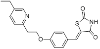 5-[[4-[2-（5-乙基-2-吡啶基）乙氧基]苯基]亞甲基]-2,4-噻唑二酮