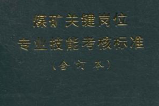 煤礦關鍵崗位專業技能考核標準