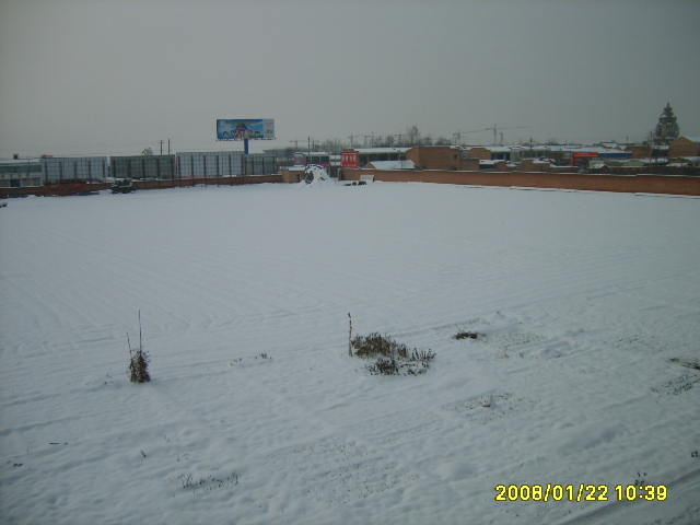 周原博物館冬天雪景
