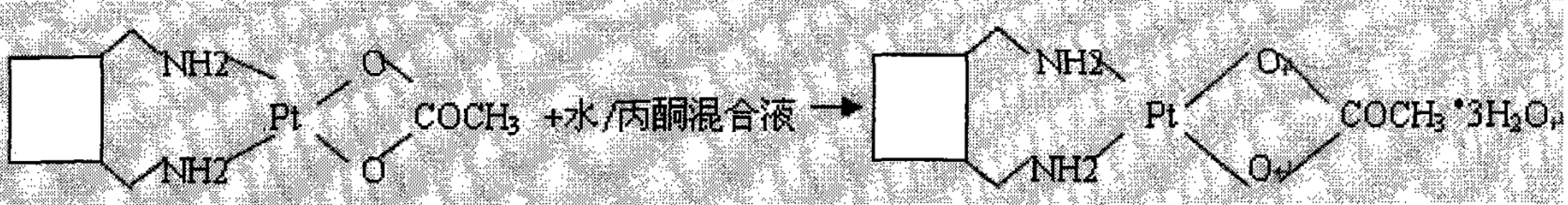 一種以草酸鹽製備洛鉑三水合物的方法