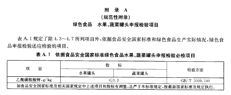 綠色食品；水果、蔬菜罐頭