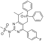 N-[5-（二苯基膦醯甲基）-4-（4-氟苯基）-6-異丙基嘧啶-2-基]-N-甲基甲磺醯胺