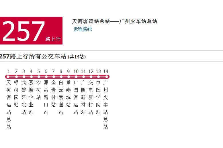 廣州公交257路