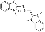 2-[[（1,3-二氫-1,3-二甲基-2H-苯並咪唑-2-亞基）甲基]偶氮]-3-甲基苯並噻唑翁氯化物