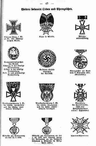 納粹德國勳章和飾章