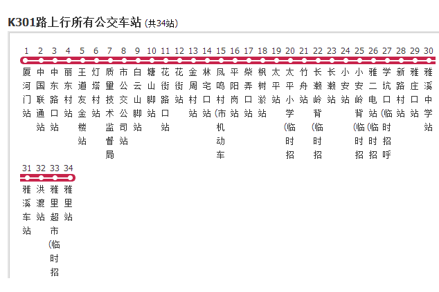 麗水公交K301路