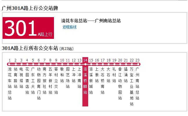 廣州公交301A路