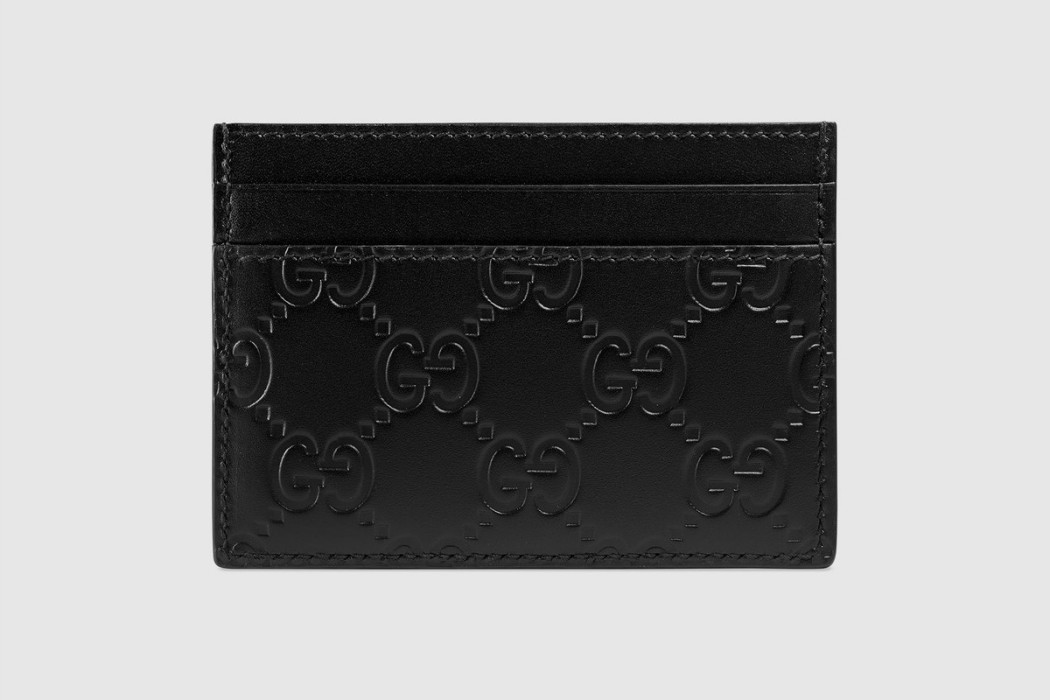 Gucci Signature皮革卡片夾