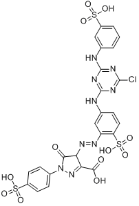 4-[3-[3-羧基-5-羥基-1-（4-磺苯基）-1H-吡唑-4-基]-2-亞丙烯基]-4,5-二氫-5-氧代-1-（4-磺苯基）-1H-吡唑-3-甲