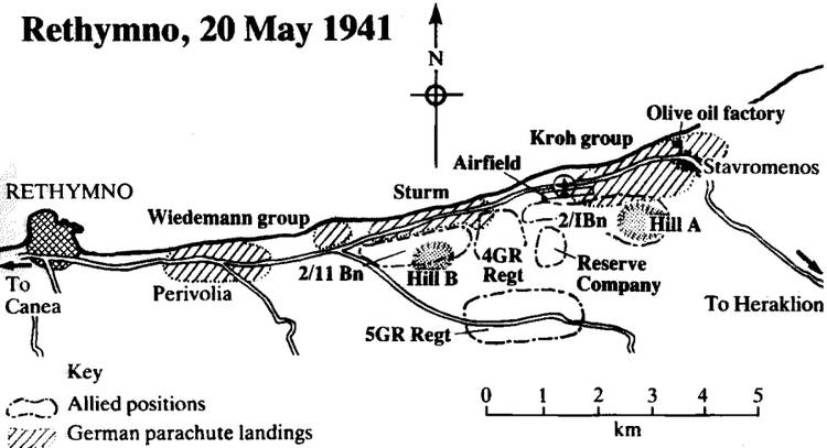 克里特島戰役圖