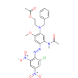 N-[5-[[2-（乙醯氧基）乙基]（苯甲基）氨基]-2-[（2-氯-4,6-二硝基苯基）偶氮]-4-甲氧基苯基]乙醯胺