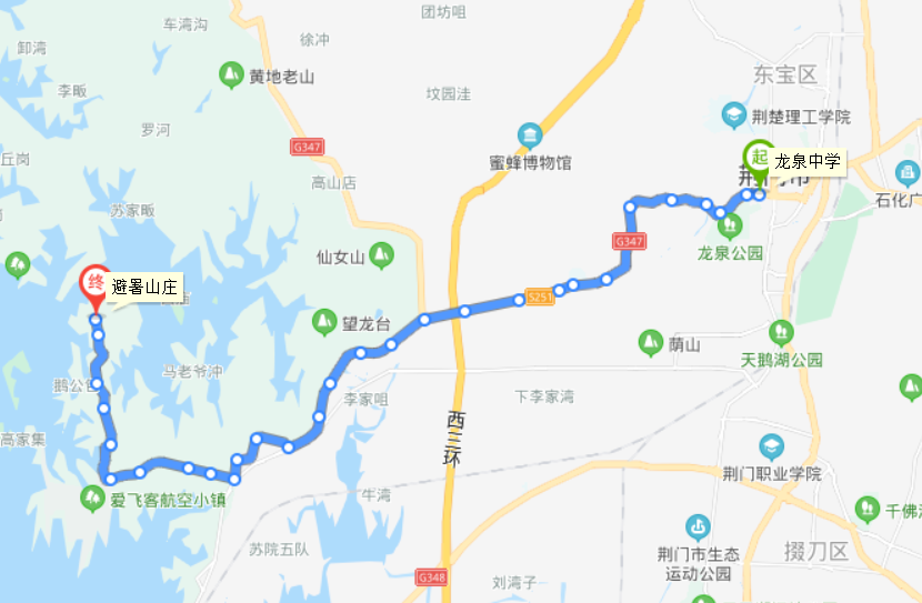 荊門公交11路線路圖