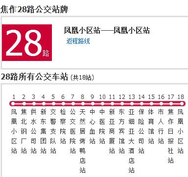 焦作公交28路