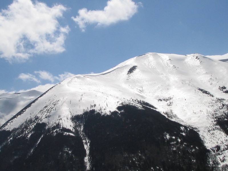 雪山遠景圖