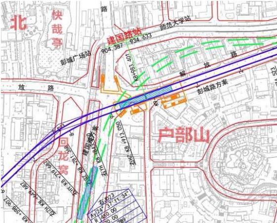 戶部山站位置及結構