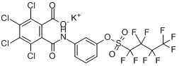 2,3,4,5-四氯-6-[[[3-[[（九氟丁基）磺醯基]氧]苯基]氨基]羰基]苯甲酸單鉀鹽