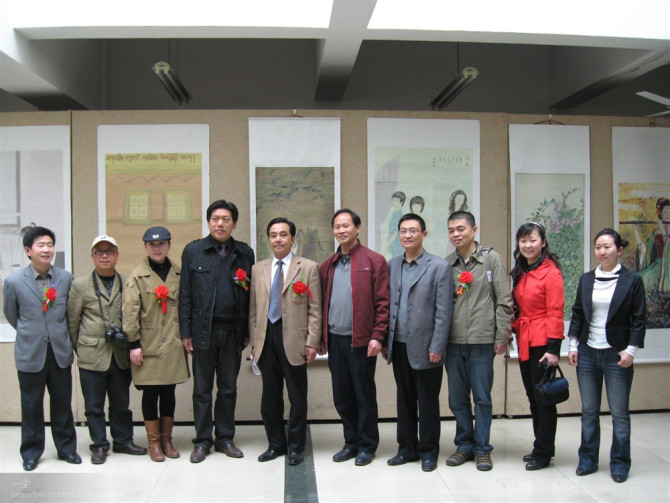 出席河南省焦作市工筆畫協會成立儀式