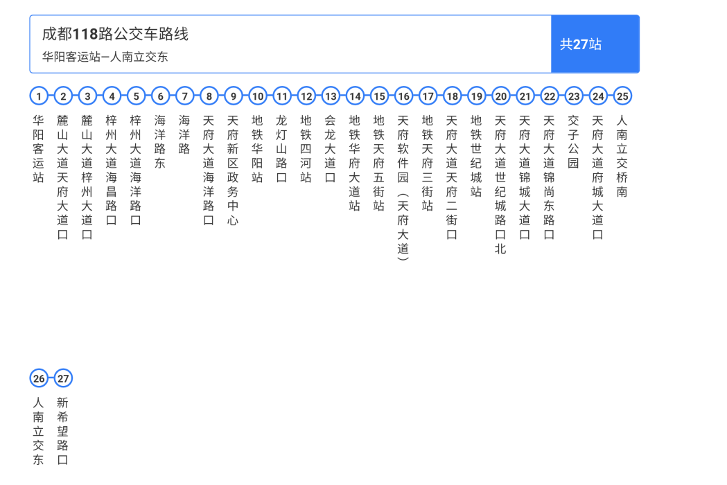 成都公交118路