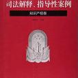 解讀最高人民法院司法解釋指導性案例（智慧財產權卷）