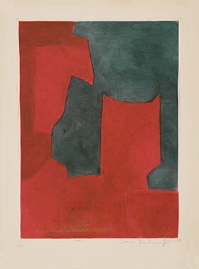 &#39;Composition rouge et verte&#39;