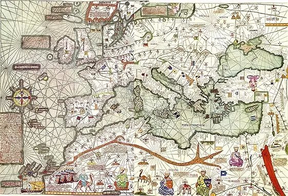 歐洲人1375年繪製的地圖上曼薩·穆薩赫然在列