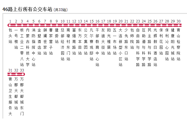 包頭公交46路