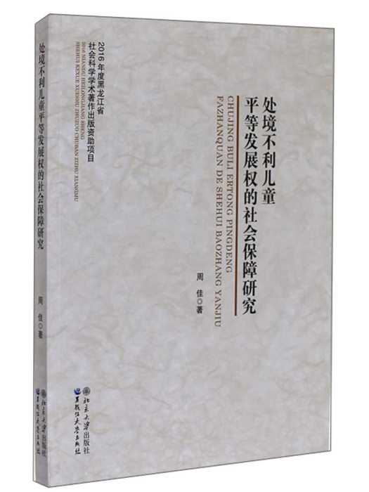 處境不利兒童平等發展權的社會保障研究