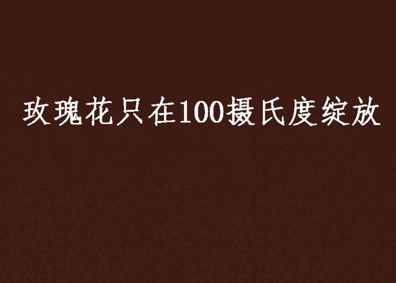 玫瑰花只在100攝氏度綻放