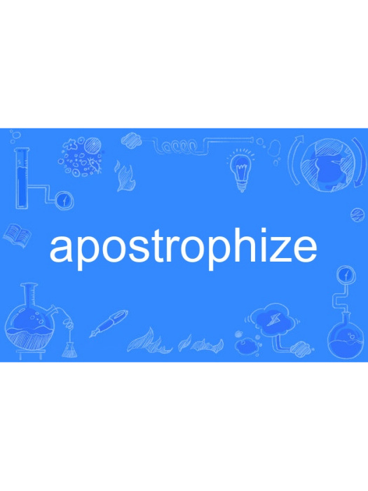 apostrophize