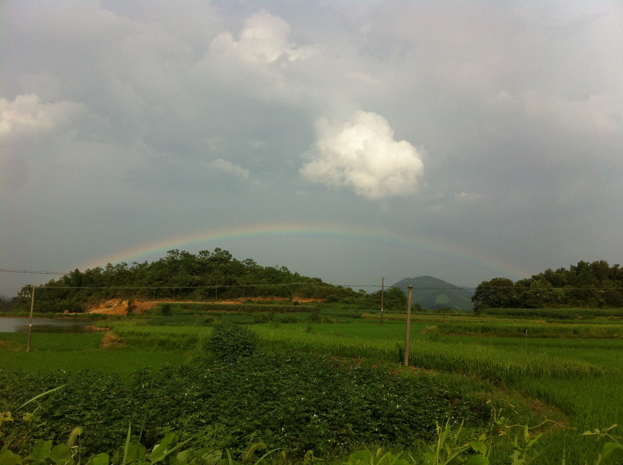 曙光村雨後彩虹