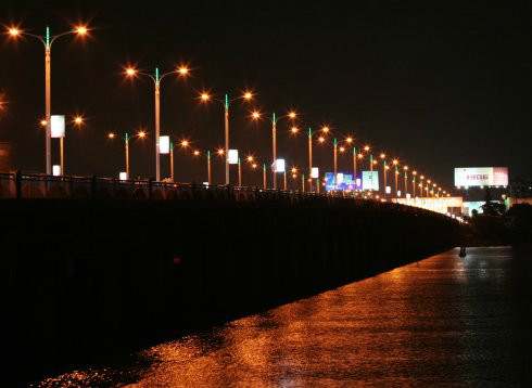 外砂大橋夜景