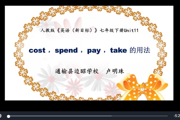 cost,pay,spend,take的用法