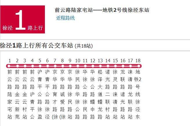 上海公交徐涇1路