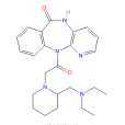 11-（（2-（（二乙氨基）甲基）-1-哌啶基）乙醯基）-5,11-二氫-(6H)-吡啶並[2.3-B][1.4]苯並二氮雜-6-酮